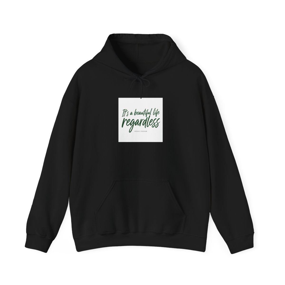 Noah Kahan "It’s a beautiful life, regardless" Hoodie - alternate angle 2, merchandise