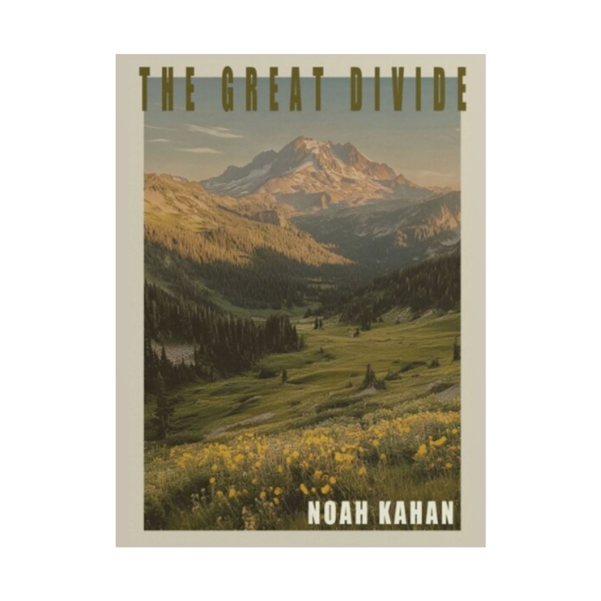 The Great Divide Poster | Mountain Landscape, Vintage Concert Poster Style | Noah Kahan - alternate angle 1, merchandise