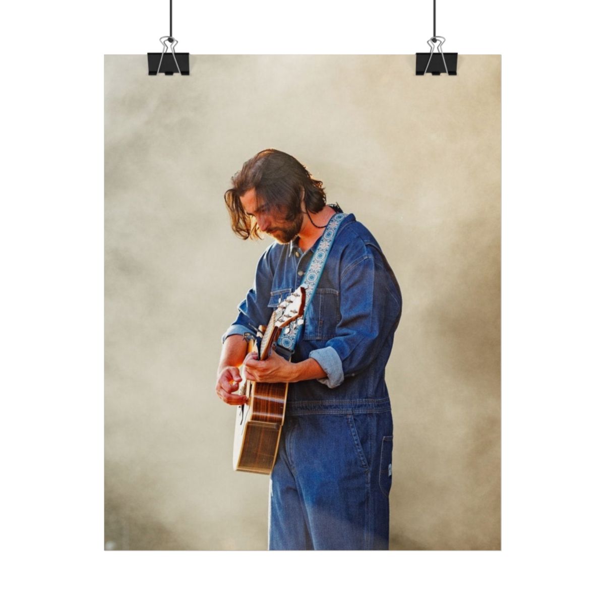 Acoustic Guitar Player Poster | Rolled Poster, Music Wall Art | Noah Kahan