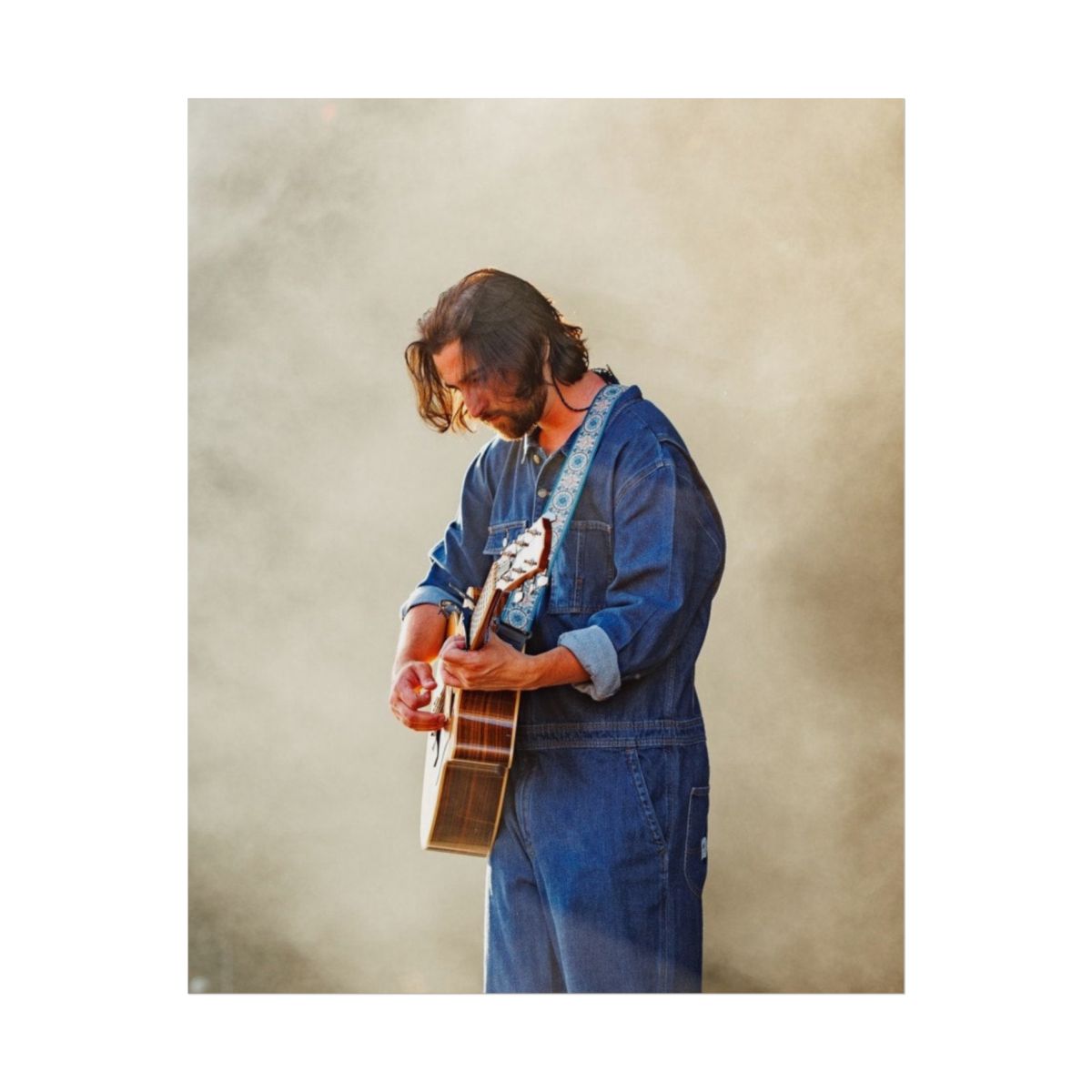 Acoustic Guitar Player Poster | Rolled Poster, Music Wall Art | Noah Kahan - alternate angle 3, merchandise