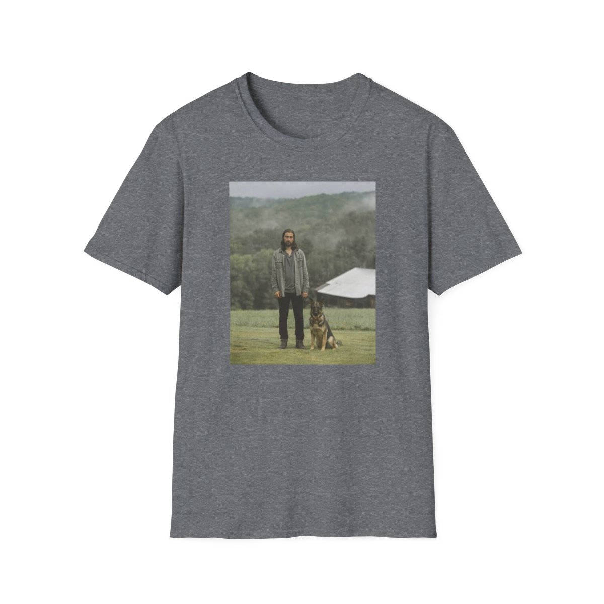 Misty Forest Portrait T-Shirt | Vintage Photo Print | Noah Kahan - alternate angle 5, merchandise