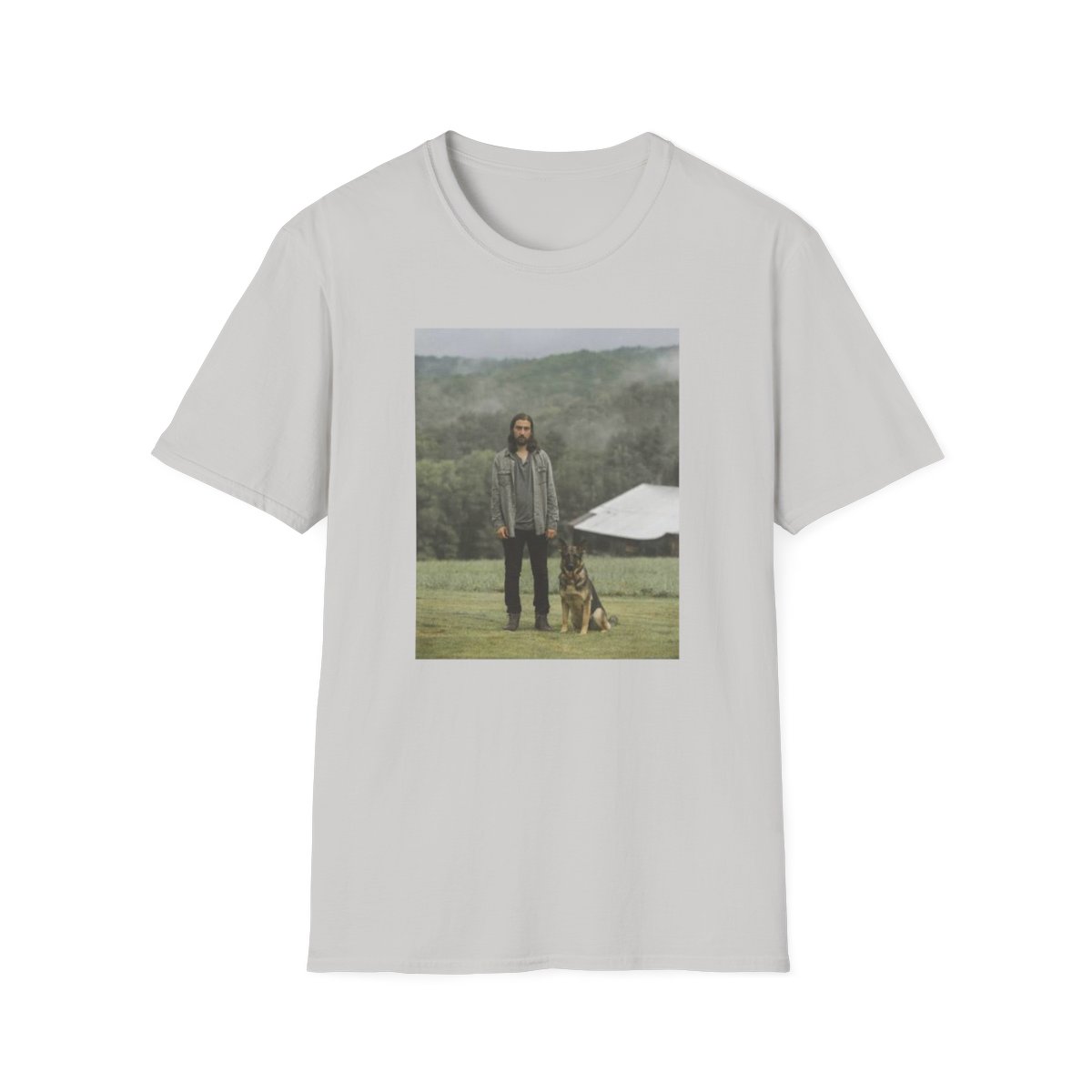 Misty Forest Portrait T-Shirt | Vintage Photo Print | Noah Kahan - alternate angle 3, merchandise